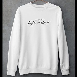 🆕World's Best Grandma White Sweatshirt